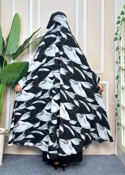 Alternative view of Luxury Semi Long Khimar -23