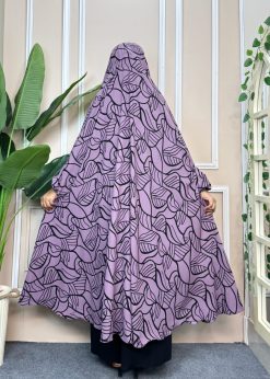 Alternative view of Luxury Semi Long Khimar -21