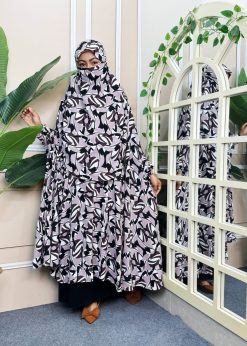 Alternative view of Luxury Semi Long Khimar -13