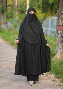 Luxury Semi Long Khimar -43
