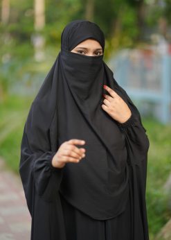 Alternative view of Luxury Semi Long Khimar -43