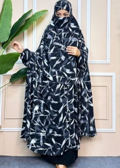 Alternative view of Luxury Semi Long Khimar -50